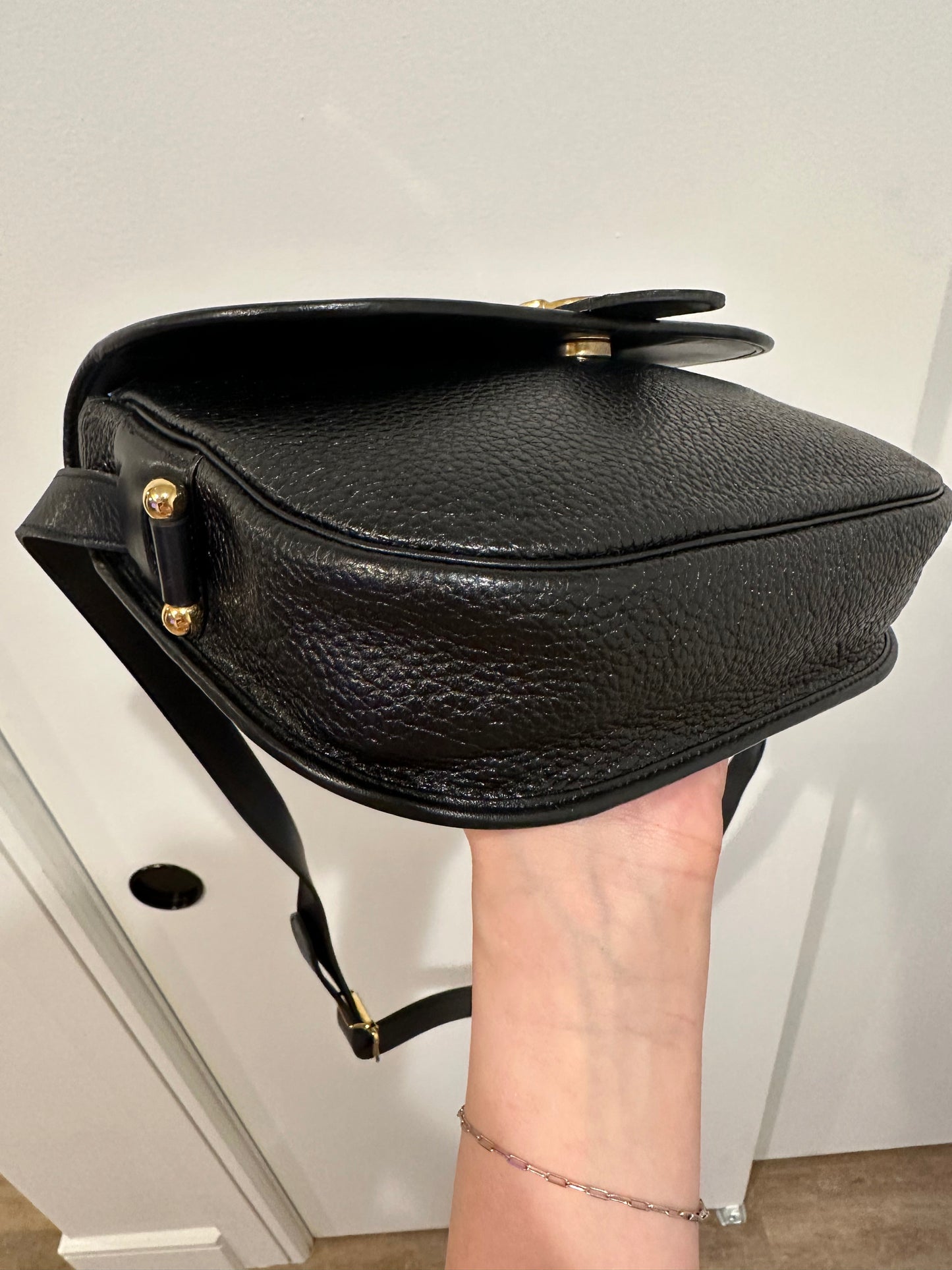 Vintage Black Christian Dior Crossbody with Removable Pouch