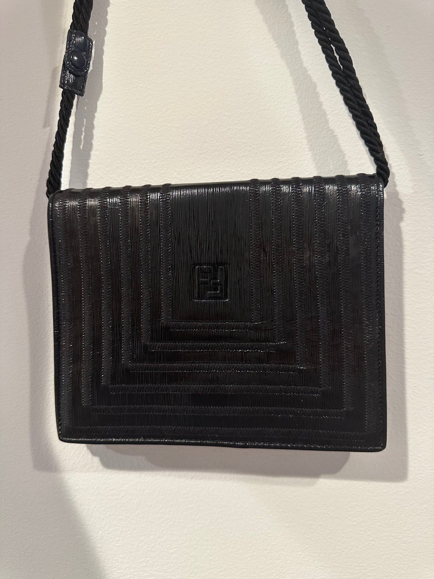 RARE Vintage Fendi Black Evening Bag/Crossbody Bag