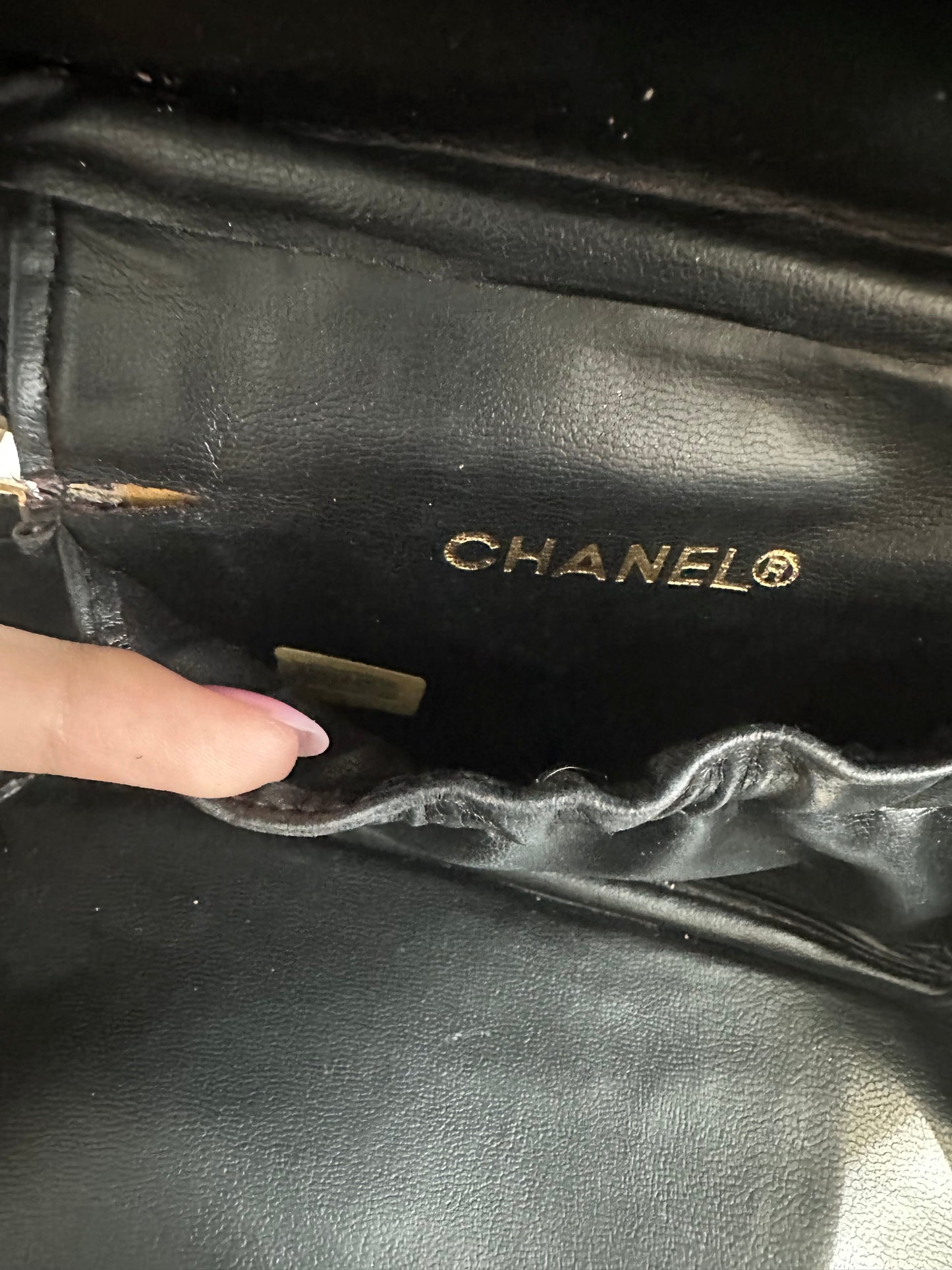 Vintage Chanel Travel Vanity Case/Cosmetics Pouch